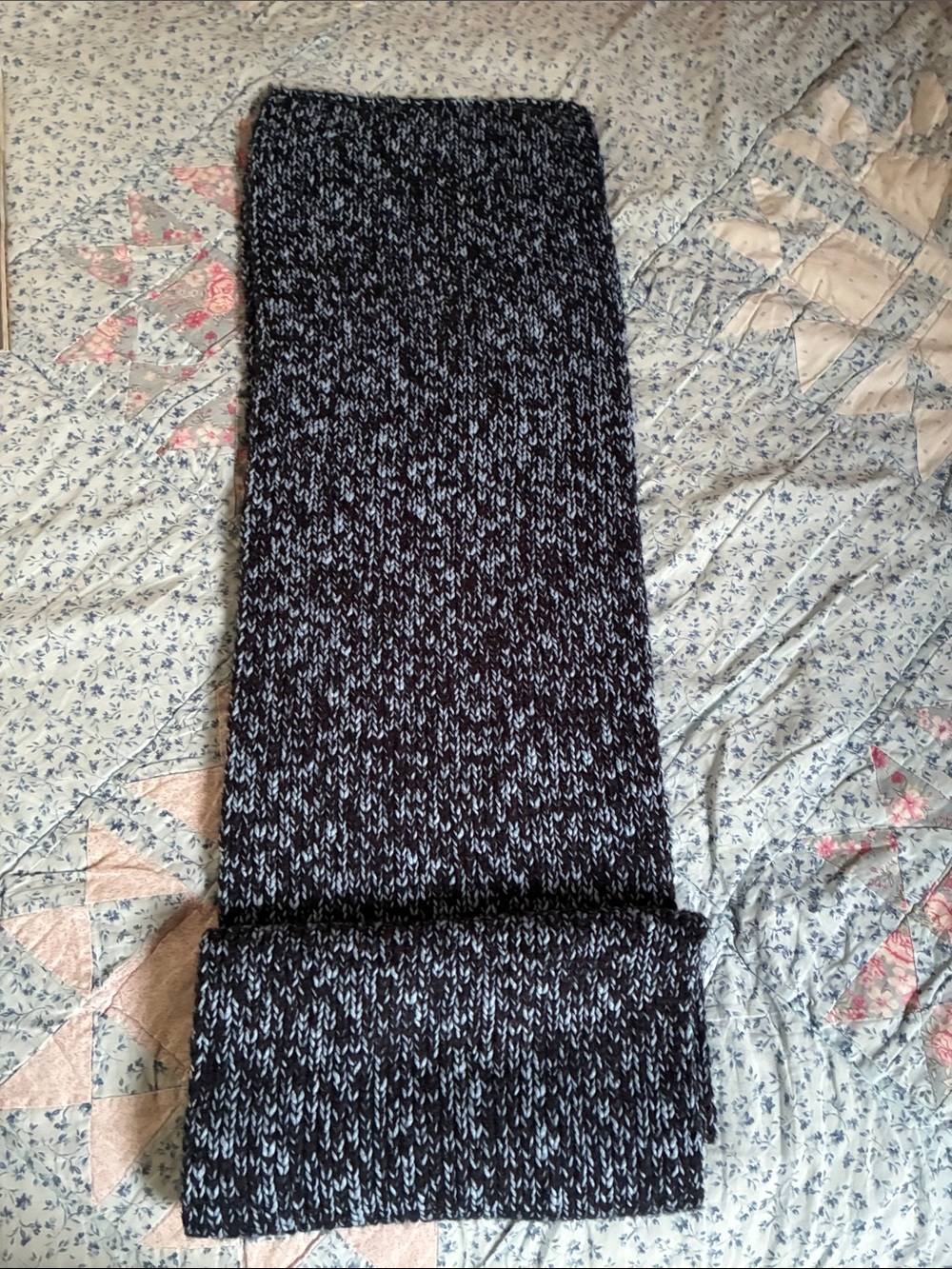 Talbots Shaker Stitch Scarf marl.